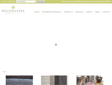 Tablet Screenshot of decorativecarpets.com